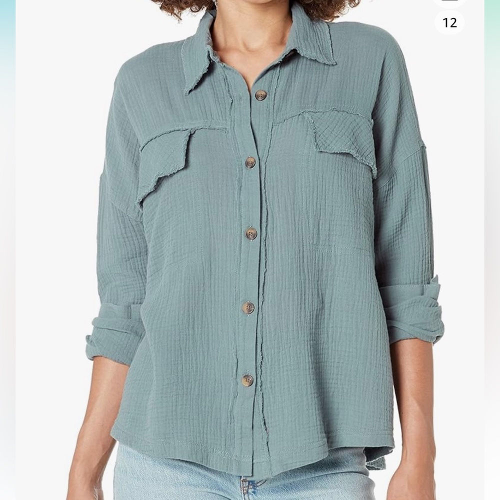 Supplies By UNIONBAY Women's Long Sleeve Gauze Shirt